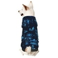 Adobk BLUE Flamingo Birds Print Dog Hoodie Dog Sweater Stylish Dog
