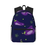 Adobk Backpack For Women Men Travel Canvas Backpack For Women Vintage Aesthetic Backpack For School-Eggplant