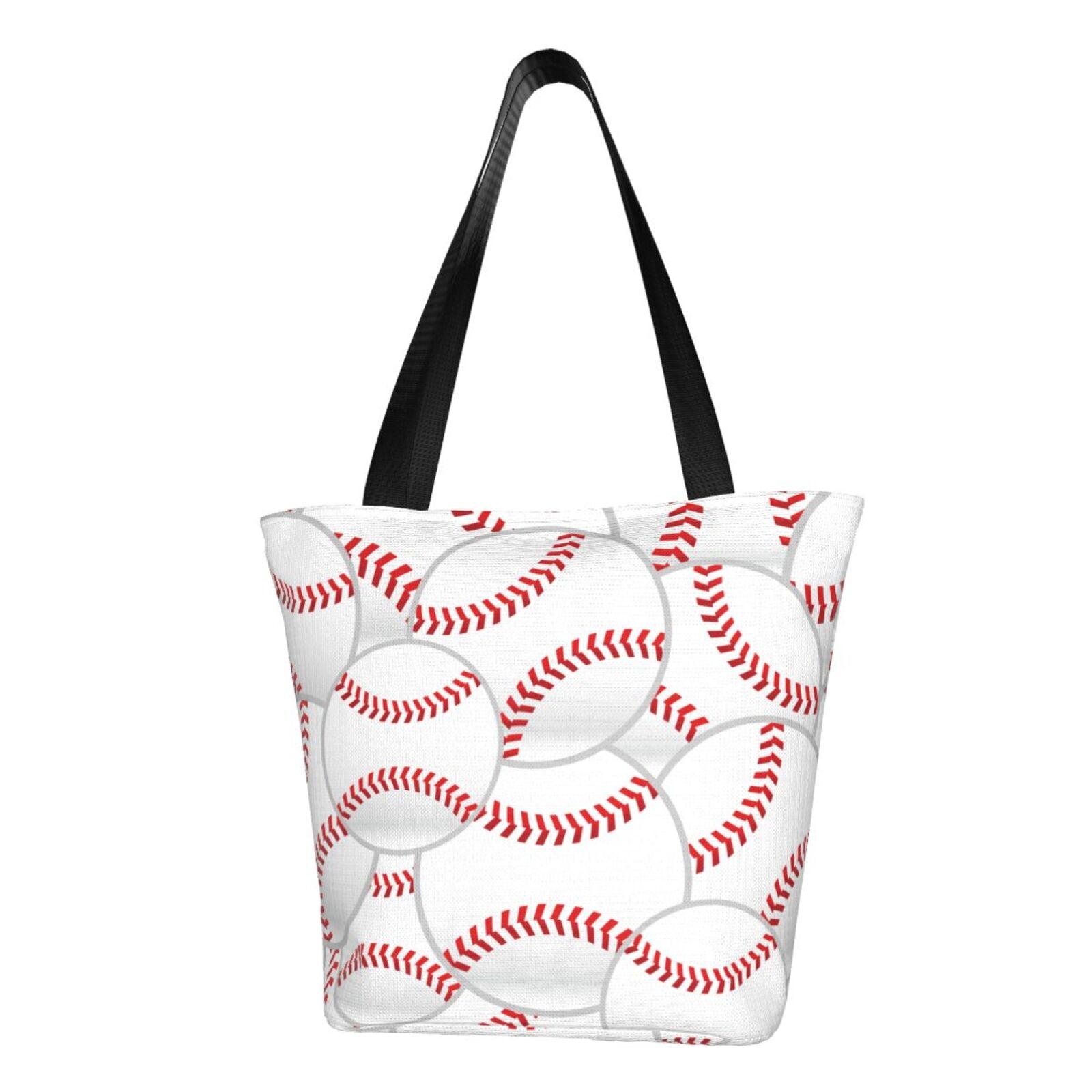 Adobk Baseballs Canvas Tote Bag Vintage Tote Bag Shopping Bags Beach