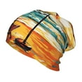 Adobk Beach Umbrella Sunset Print Kid's Beanie Hat Toddlers Winter