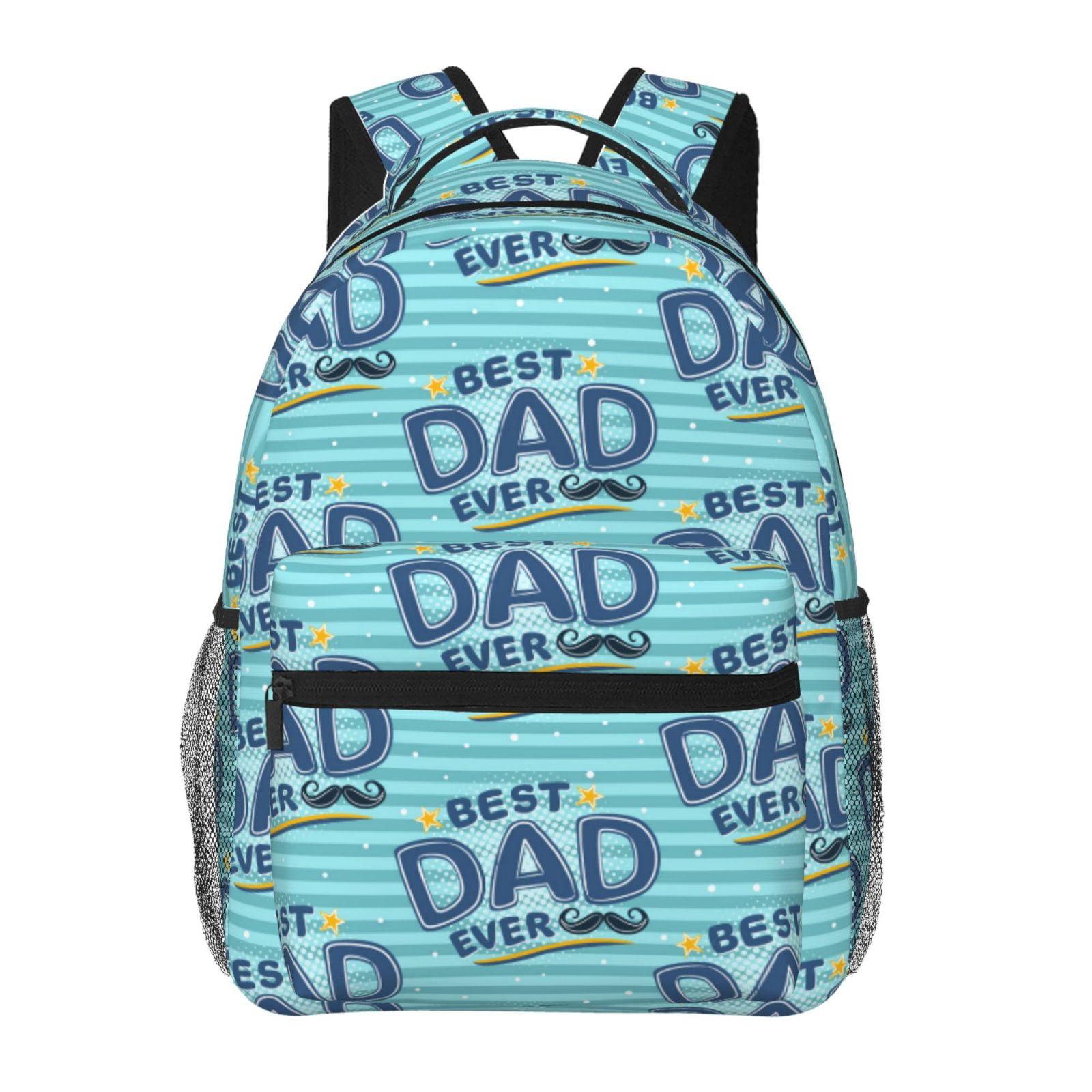Adobk Best Dad Ever Print Lightweight Casual Laptop Backpack Backpack for School boys and girls Bookbag High School Backpack Backpack for College One Size Walmart
