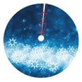 Adobk Blue Glitter Sparkles Print Christmas Tree Skirt Christmas Tree