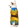 Adobk Blue Sky Sunflower Print Dog Hoodie Dog Sweater Stylish Dog