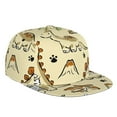 thumbnail image 1 of Adobk Cartoon Dinosaurs Print Snapback Hats For Unisex Flat Bill Hat Baseball Cap Adjustable Size, 1 of 8