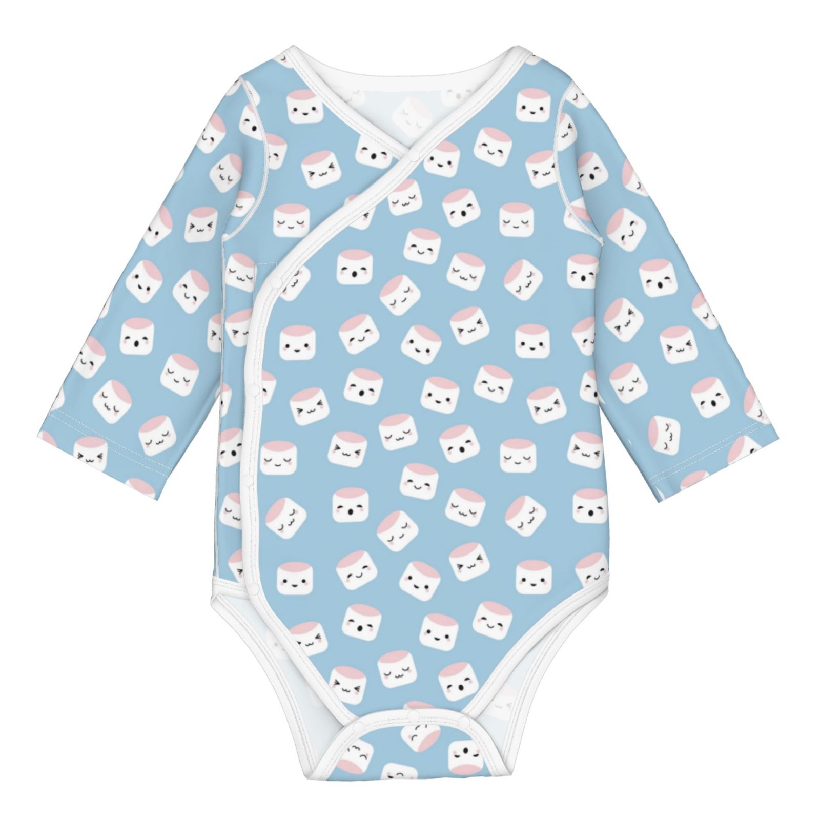 Adobk Cartoon Sushi Print Baby LongSleeve Bodysuit Baby Clothes