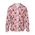 Adobk Christmas Gnome Men Women Full Zip Sun Protection Hoodie Packable