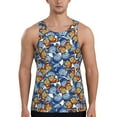 Adobk Colorful Butterfly1 Print Men's Workout Tank Tops Sleeveless Mesh