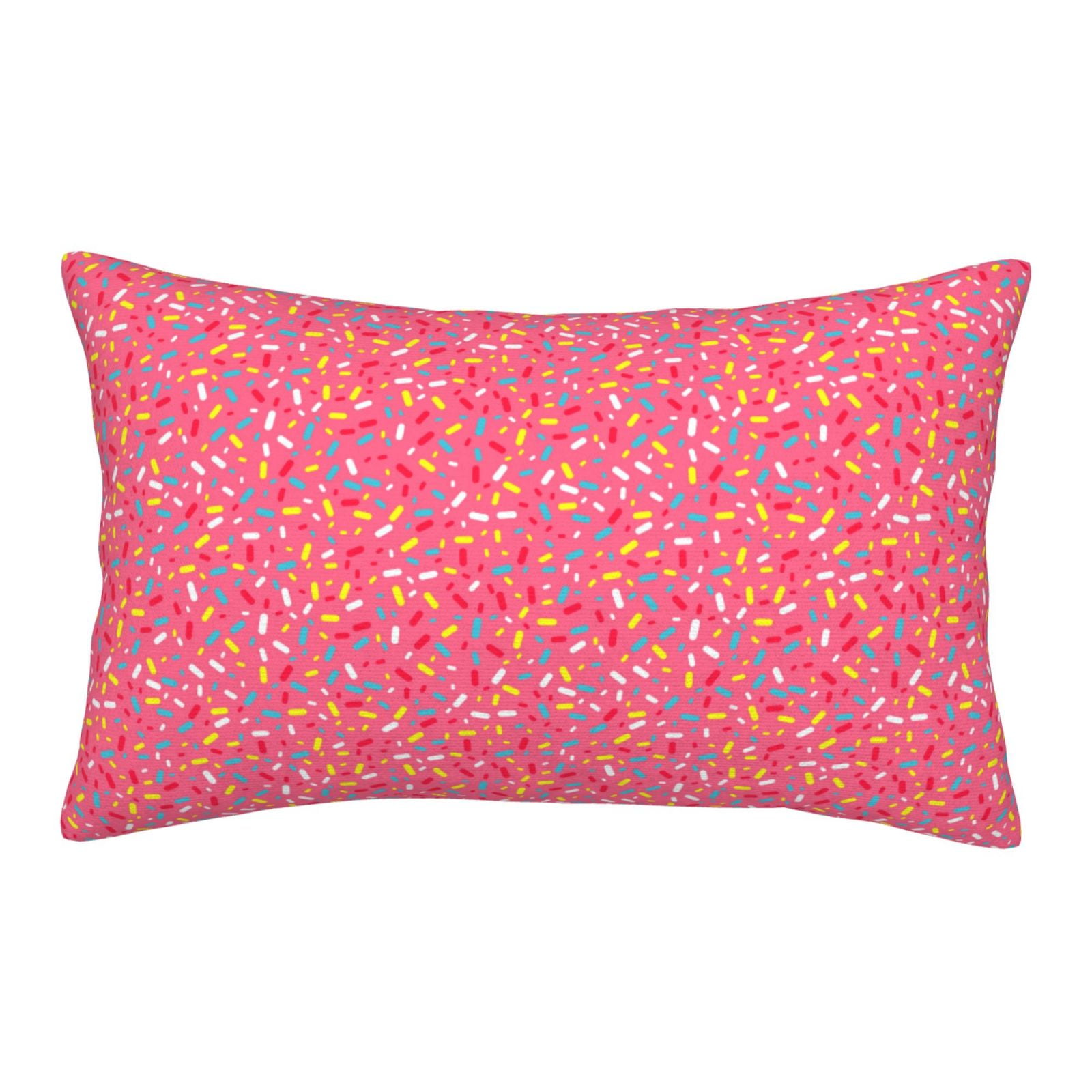 Adobk Colorful Sprinkles Donuts Print Pillowcases Cotton Queen Pillow