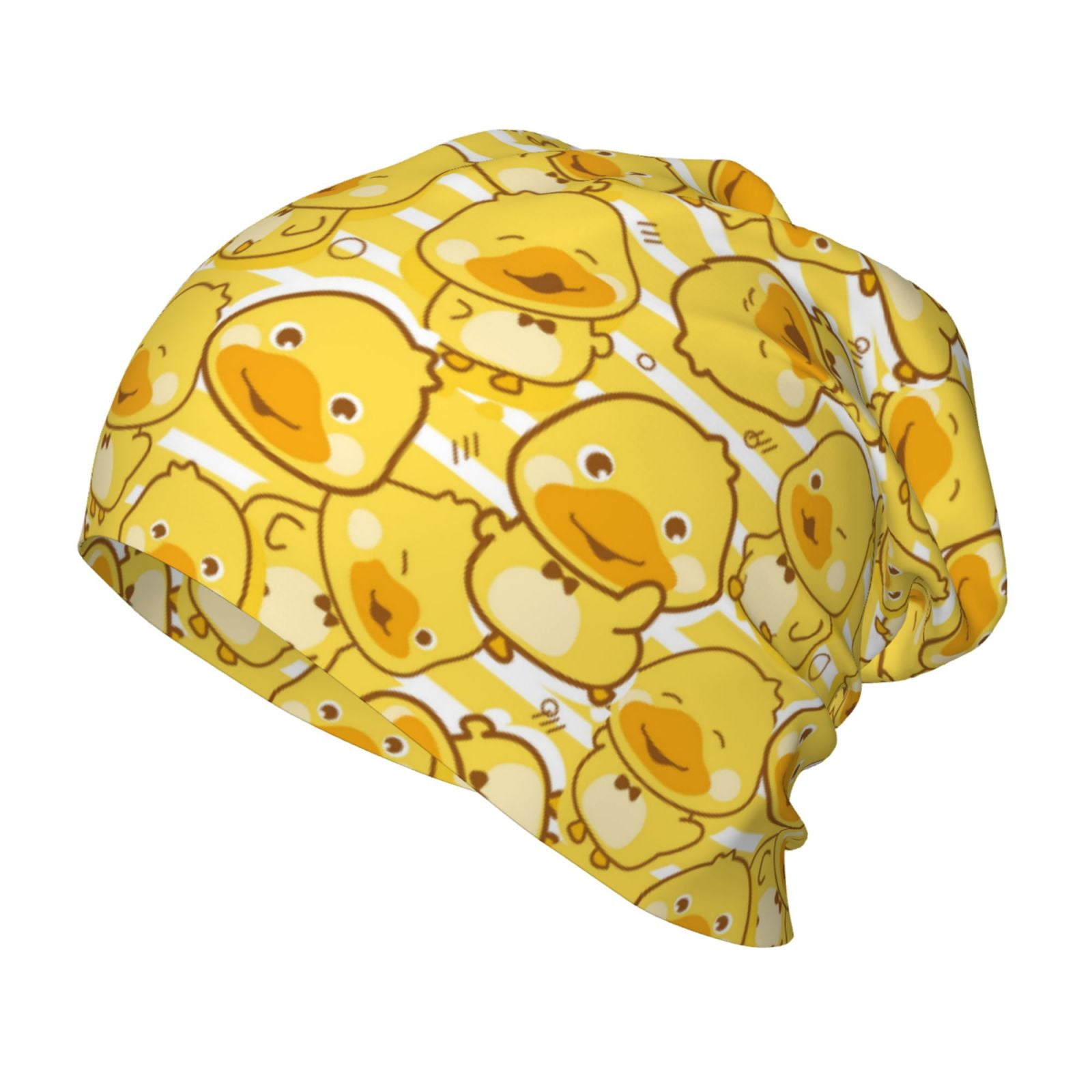 Adobk Cool Duck With Yellow Strip Print Kid's Beanie Hat Toddlers