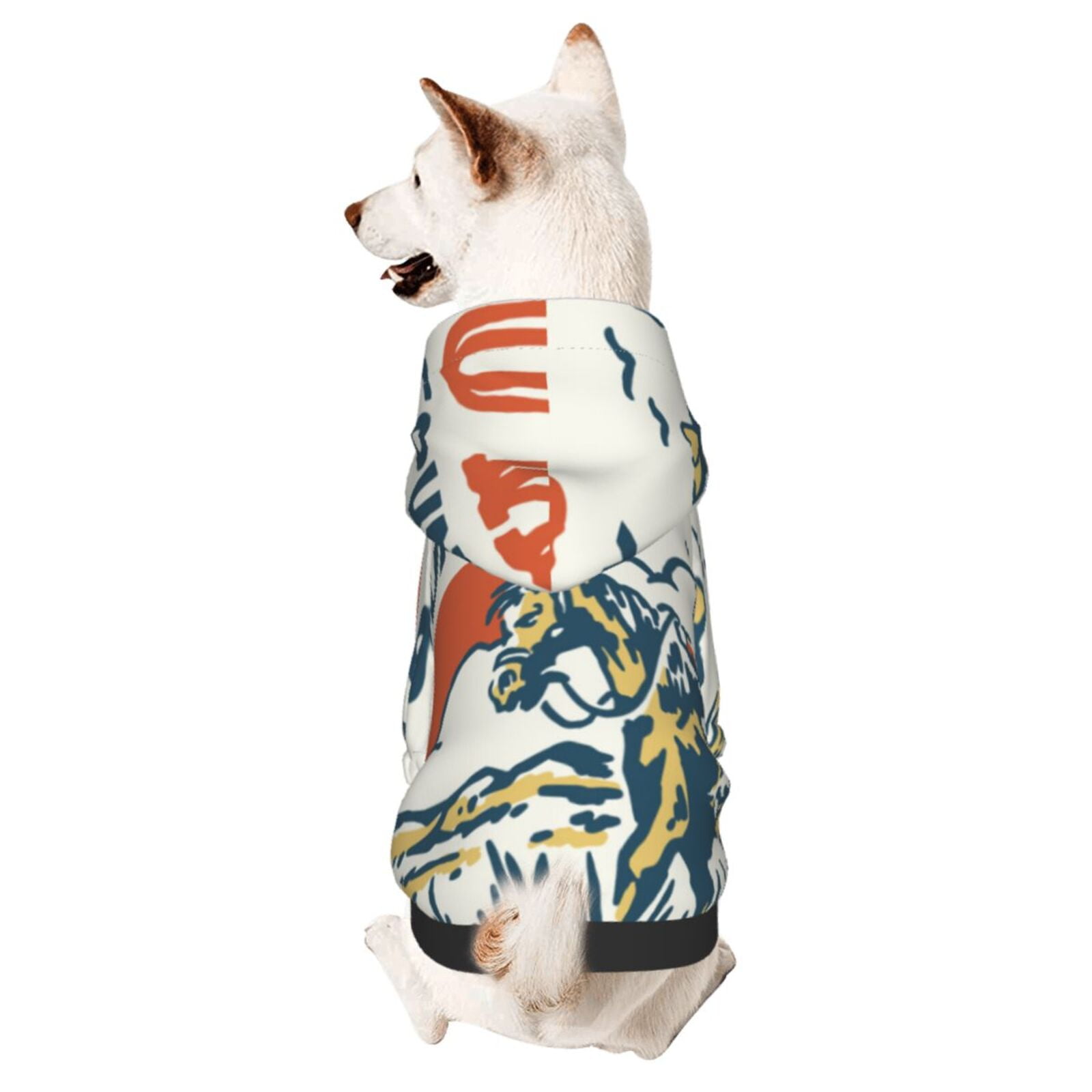 Adobk Cowboy Rising Horse Print Dog Hoodie Dog Sweater Stylish Dog