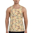 Adobk Cute Cats 4 Print Men's Workout Tank Tops Sleeveless Mesh Muscle