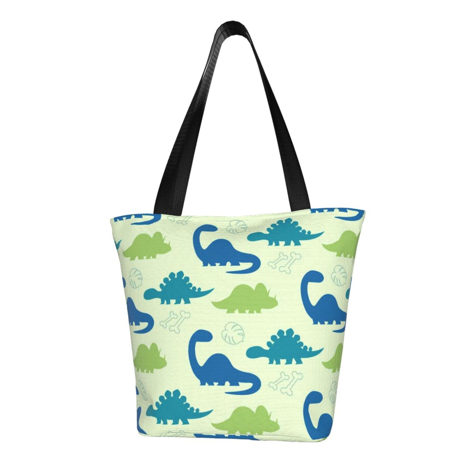 Animal Ancestors 1 Blue and Pink Clover Canvas Tote Bag