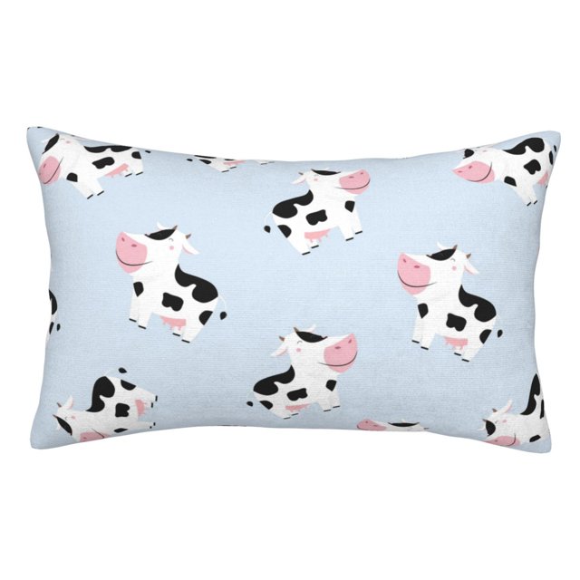 Daesar Standard 16x16 Inch Throw Pillow Cover - White & Blue Wreath Letter Design, 1 Piece Polyester