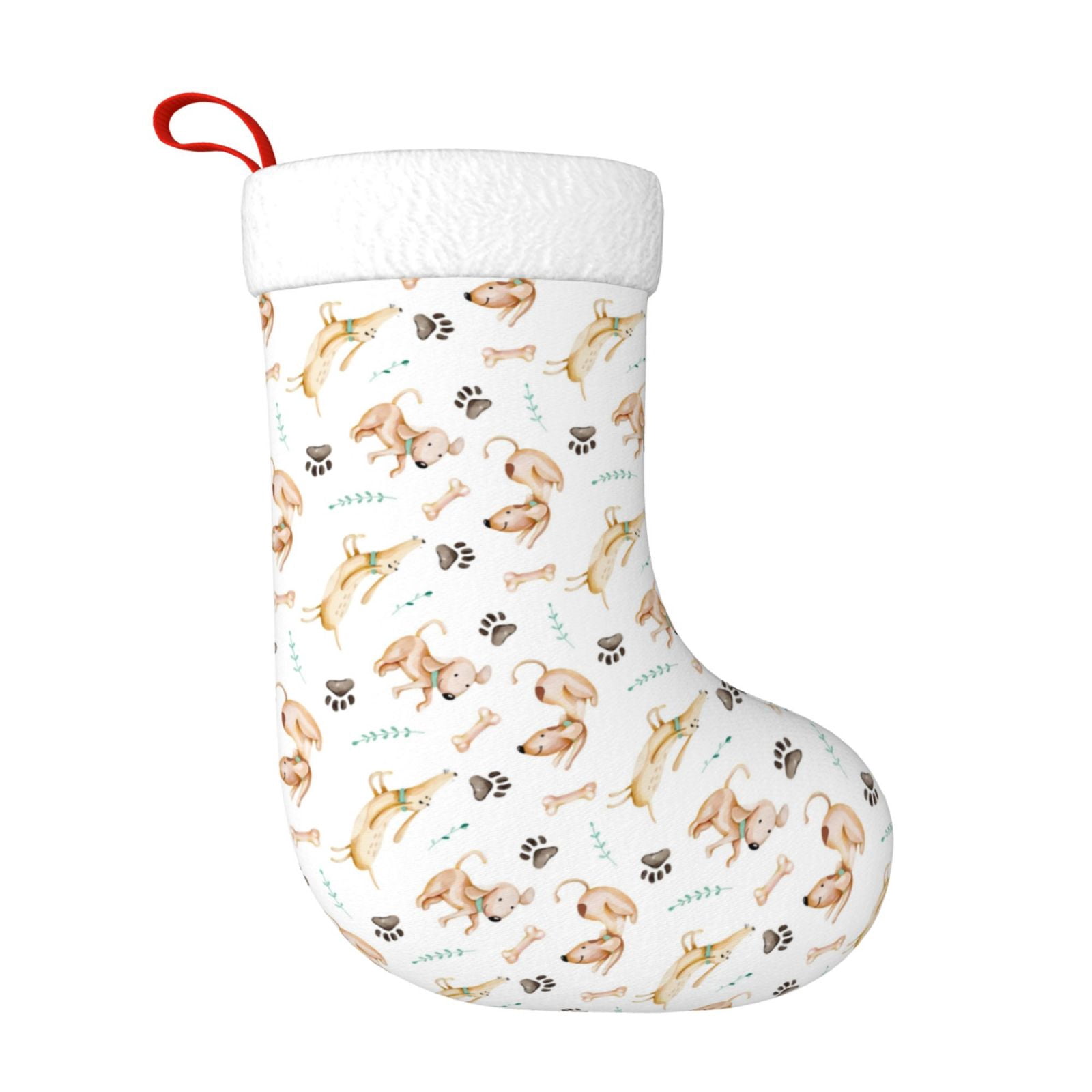 Adobk Dachshund Dog Puppy Print Christmas Stockings,Christmas Stocking Santa Burlap Plaid Xmas ...