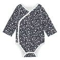 Adobk Daisies Flowers Print Baby LongSleeve Bodysuit Baby Clothes