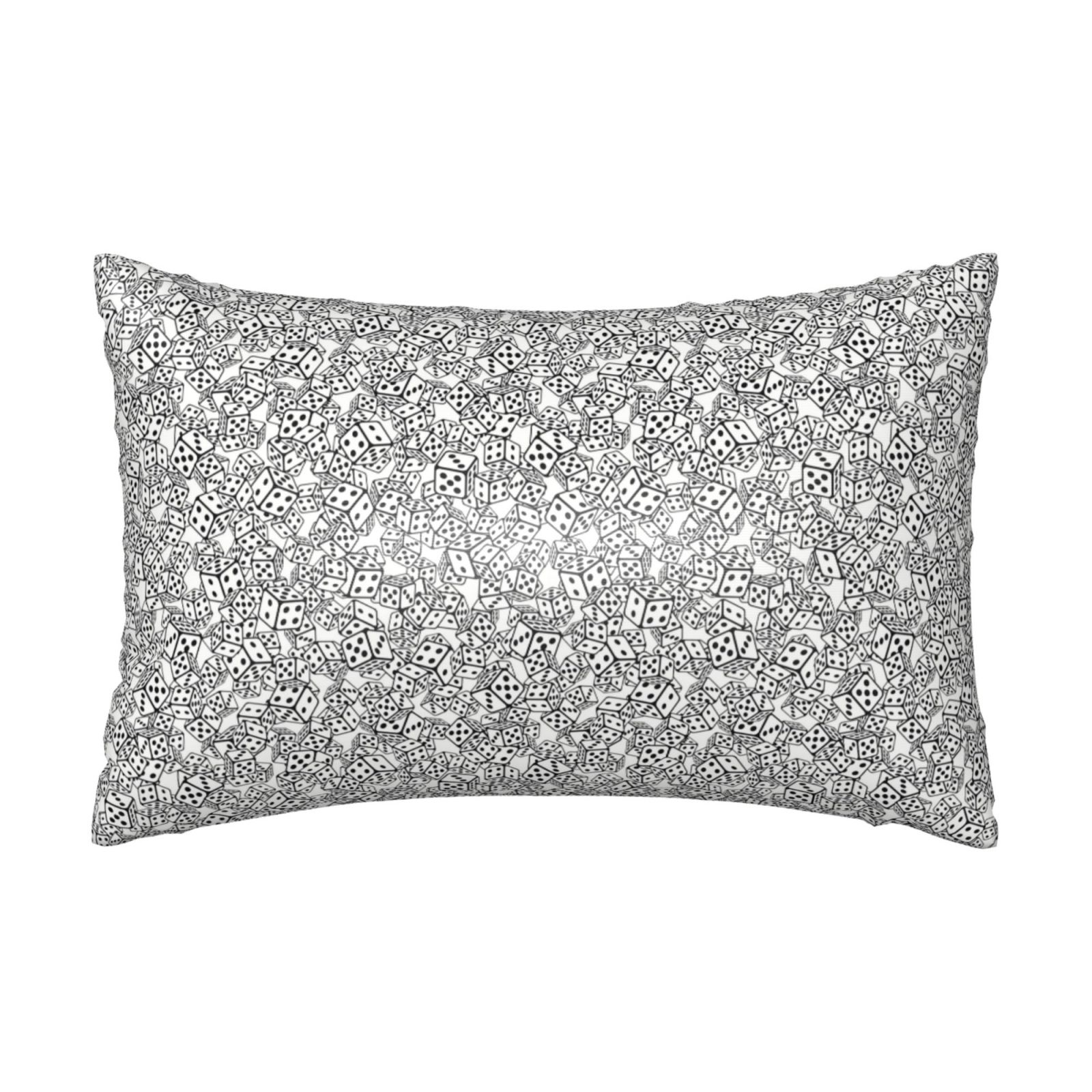 Adobk Dice Cubes Print Pillowcases,Satin Pillow Cases for Hair and Skin