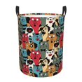 Adobk Different Cats 1 Print Laundry Basket,irty Clothes Hamper with