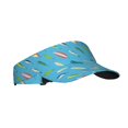 Adobk Different Color Fishing Bait Print Sunscreen Visor Hats for Women