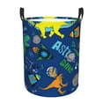 Adobk Dinosaur In Space Print Laundry Basket,irty Clothes Hamper with