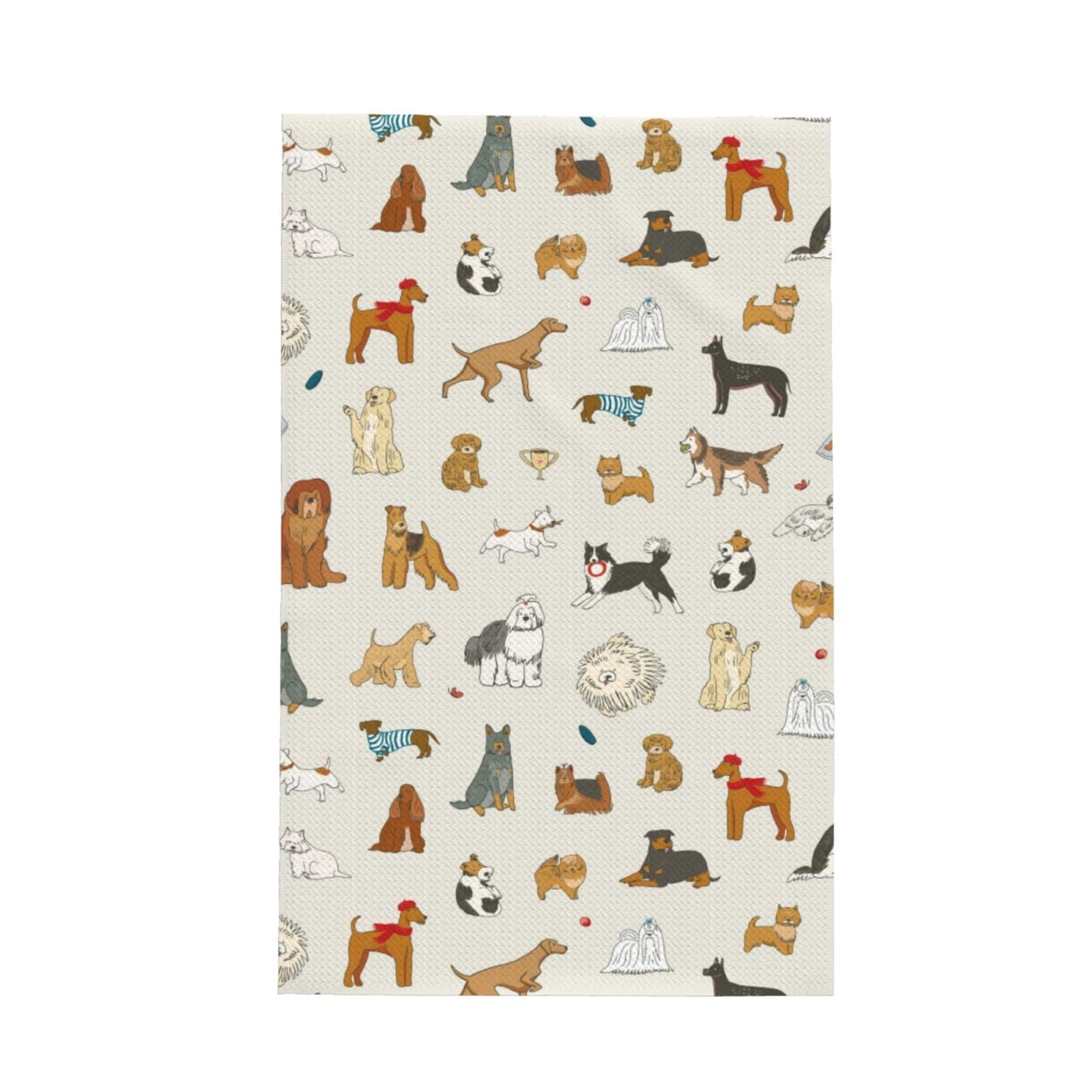 Adobk Dogs Funny Pets Print Kitchen Towels Dish Towels Kitchen ...