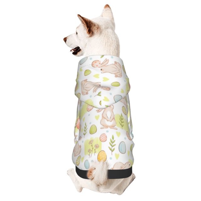 Adobk Easter Rabbit Print Dog Hoodie Dog Sweater Stylish Dog Clothes