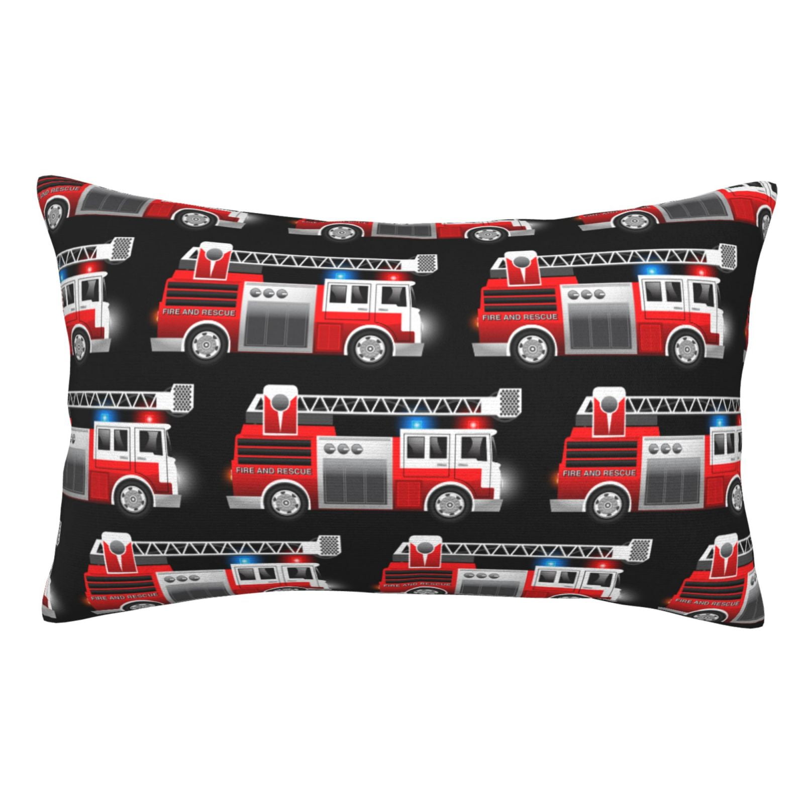 Adobk Fire And Rescue Truck Print Pillow Cases Standard Size,Fire And ...