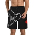 Adobk French Bulldog Print Men's Swim Trunks Hawaiian Bathing Suit