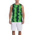 Adobk Green Stripes Of Watermelon Print Basketball Jerseys Sports Fans