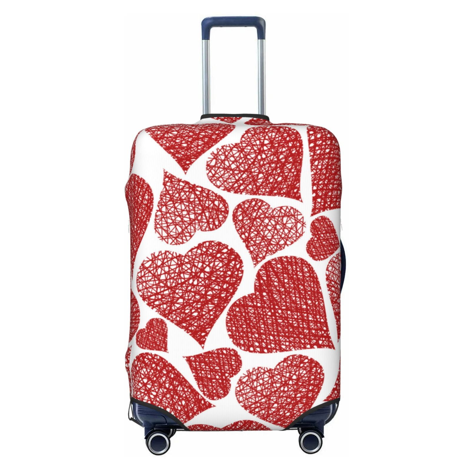 Adobk Hearts Luggage Protector Suitcase Cover, Stretch Suitcase Cover ...