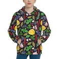 Adobk Herbs And Spices Print Youth Hoodie Sweatshirt Boys and Girls