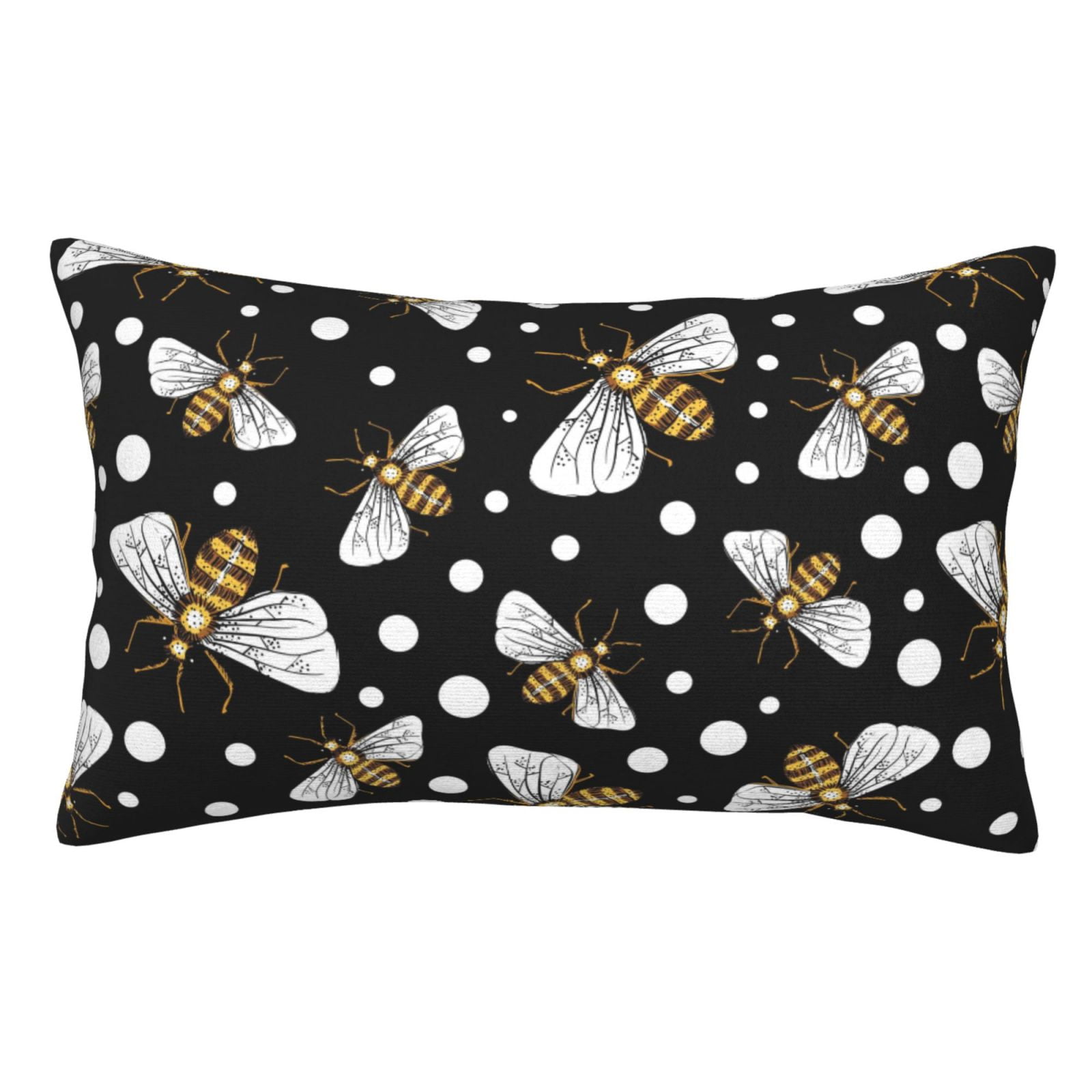 Adobk Honey Bees At Night Print Pillow Cases Standard Size,Honey Bees