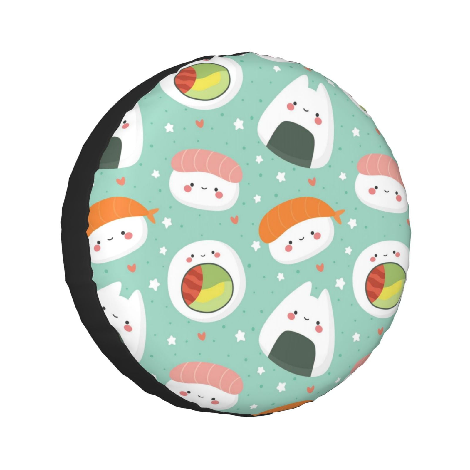 Kawaii Sushi Pattern Print Universal Fit Car Seat Cover