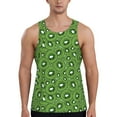 Adobk Kiwi Fruit Print Men's Workout Tank Tops Sleeveless Mesh Muscle