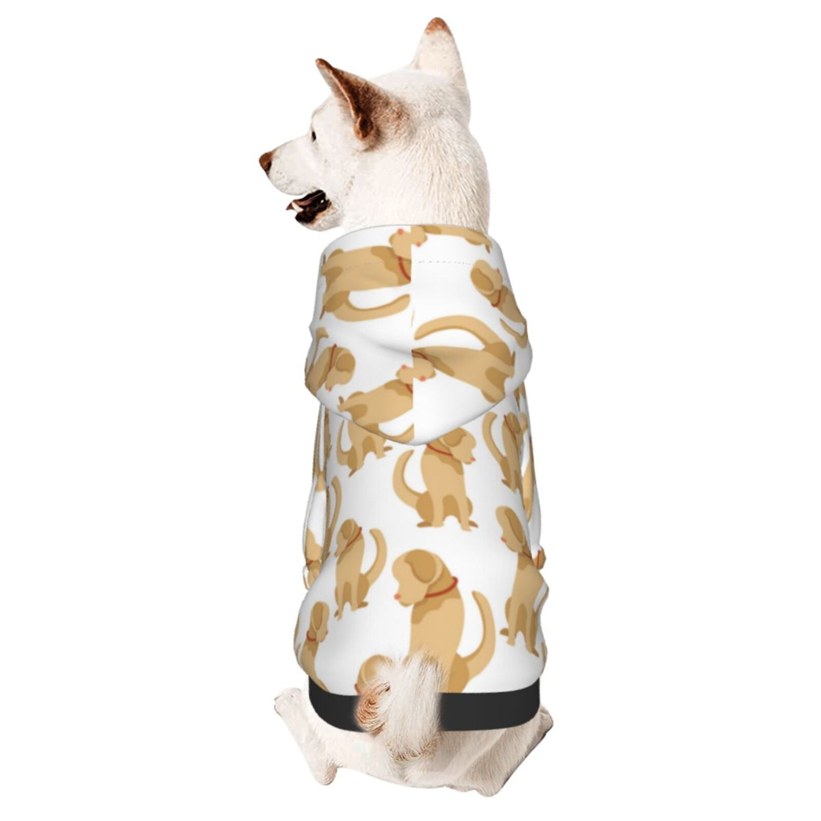 Adobk Labrador Retriever Dog Print Dog Hoodie Dog Sweater Stylish Dog