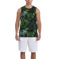 Adobk Lush Foliage Green Plant Print Basketball Jerseys Sports Fans