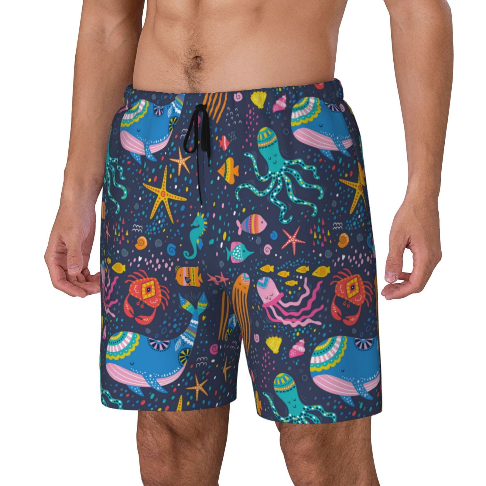 Gender Neutral Swimwear One Piece US Apparel Big Boys American