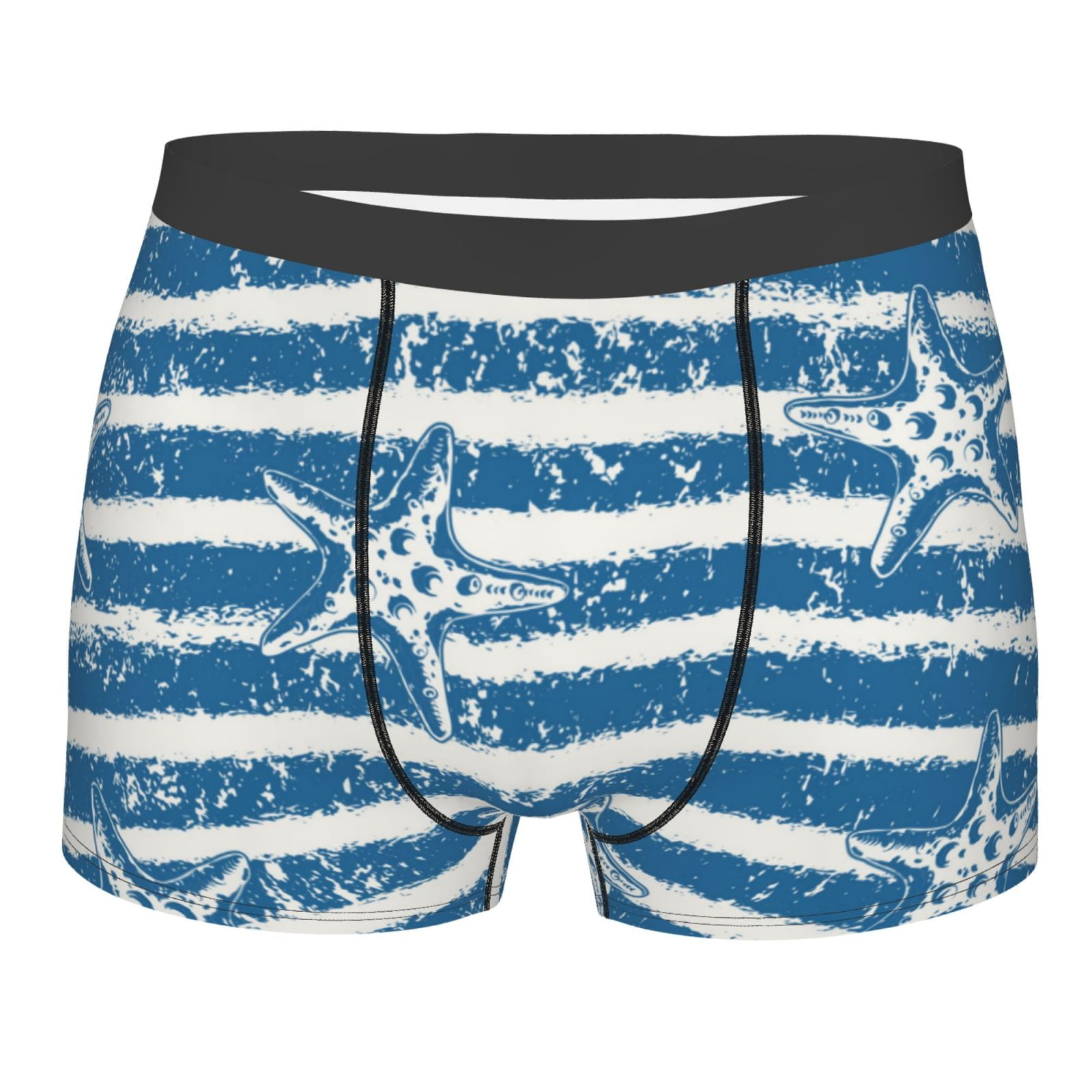 Adobk Men'S Ocean On Striped Boxer Briefs,Moisture Wicking & Breathable ...