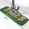 Adobk Merry Christmas 2025 Print Faucet Mat for Kitchen Sink,Sink