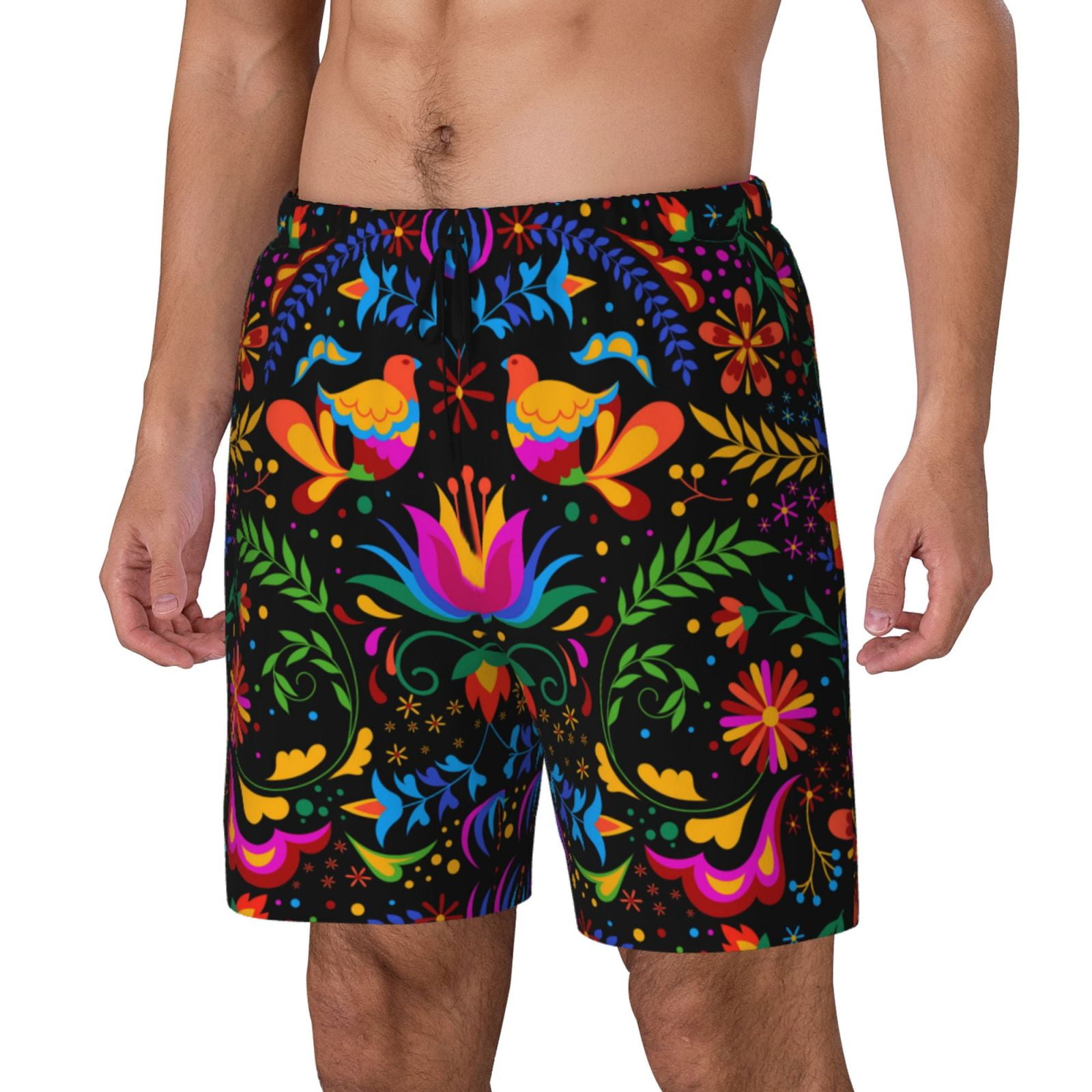 OlyPegic Men's Swim Trunks – Quick-Dry Board Shorts With Compression Liner & Zipper Pocket