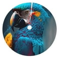 Adobk Modern Style Blue Parrot Print Christmas Tree Skirt Christmas