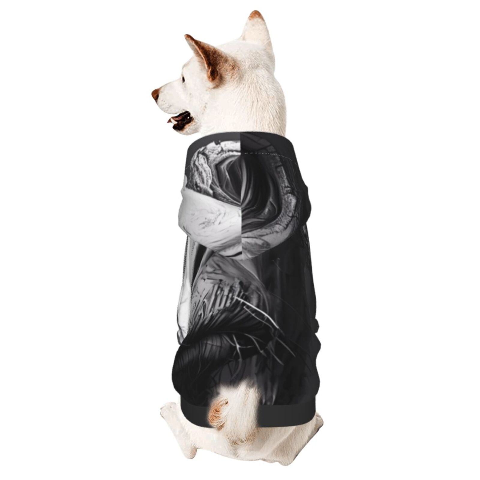 Adobk Monochrome Giraffe Expression Print Dog Hoodie Dog Sweater