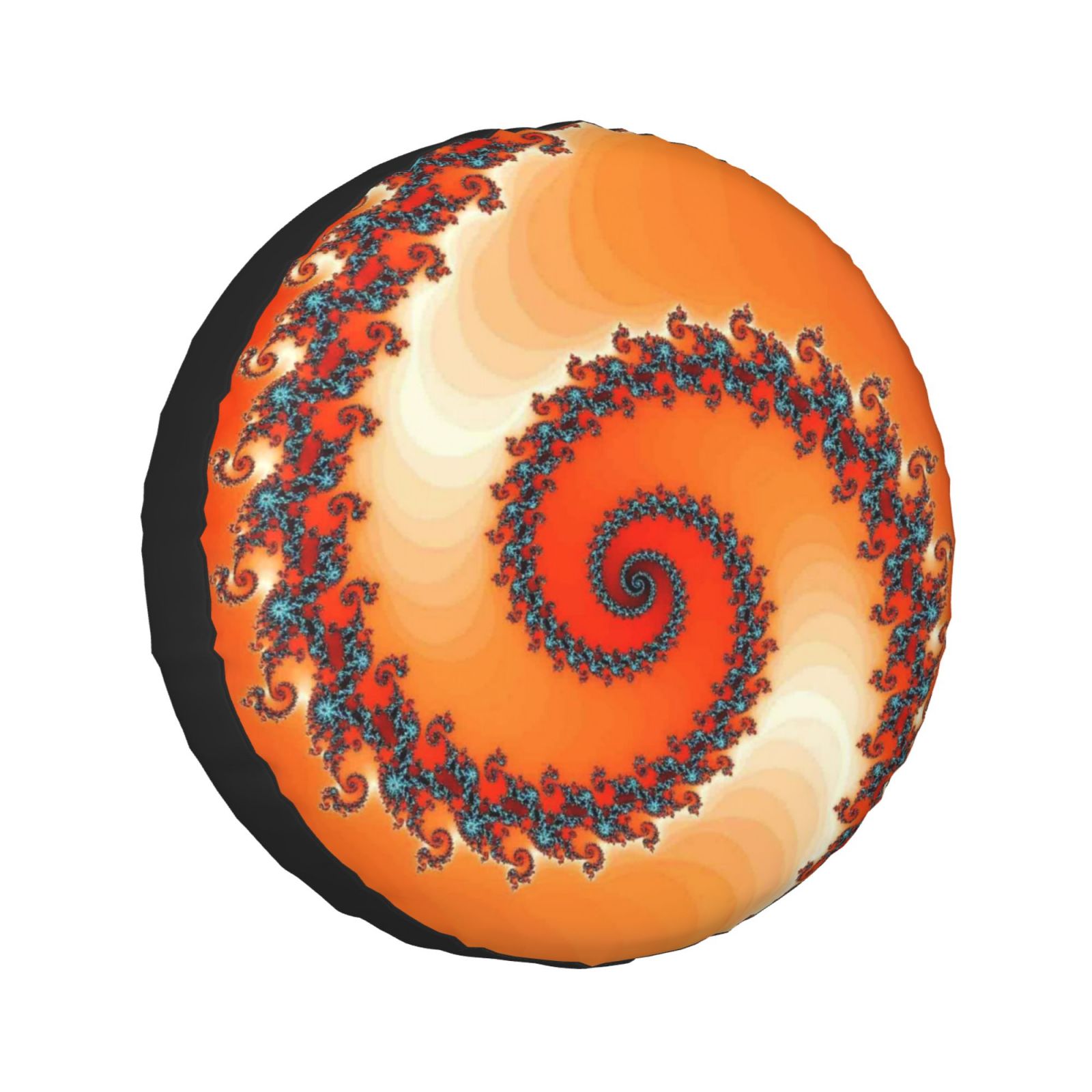 Adobk Orange Rotating Spare Tire Wheel Cover For Car Truck Suv Camper