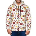 Adobk Oriental Cuisine Print Mens Fullzip Hoodie, Zipup Hooded Sweatshirt,Pullover & Full Zip
