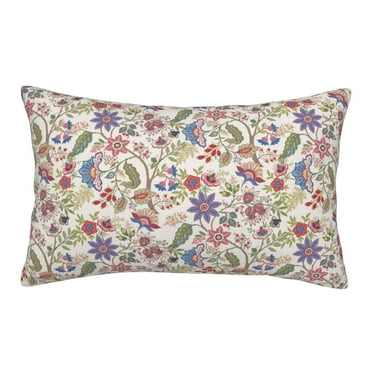 Adobk Paisley Flowers Print Pillowcases Cotton Queen Pillow Cases,14"x20",Soft and Breathable