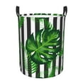 Adobk Palm Greenery Print Laundry Basket,irty Clothes Hamper with