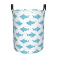 Adobk Party Shark Cute Print Laundry Basket,irty Clothes Hamper with