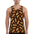 Adobk Peanuts5 Print Men's Workout Tank Tops Sleeveless Mesh Muscle Gym
