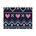 Adobk Pixel Heart Winter Print Microfiber Dish Drying Mat, Baby Bottle