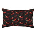 Adobk Red Hot Chili Print Pillowcases Cotton Queen Pillow Cases,Soft