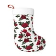 Adobk Rose Flowers Print Christmas Stockings,Christmas Stocking Santa